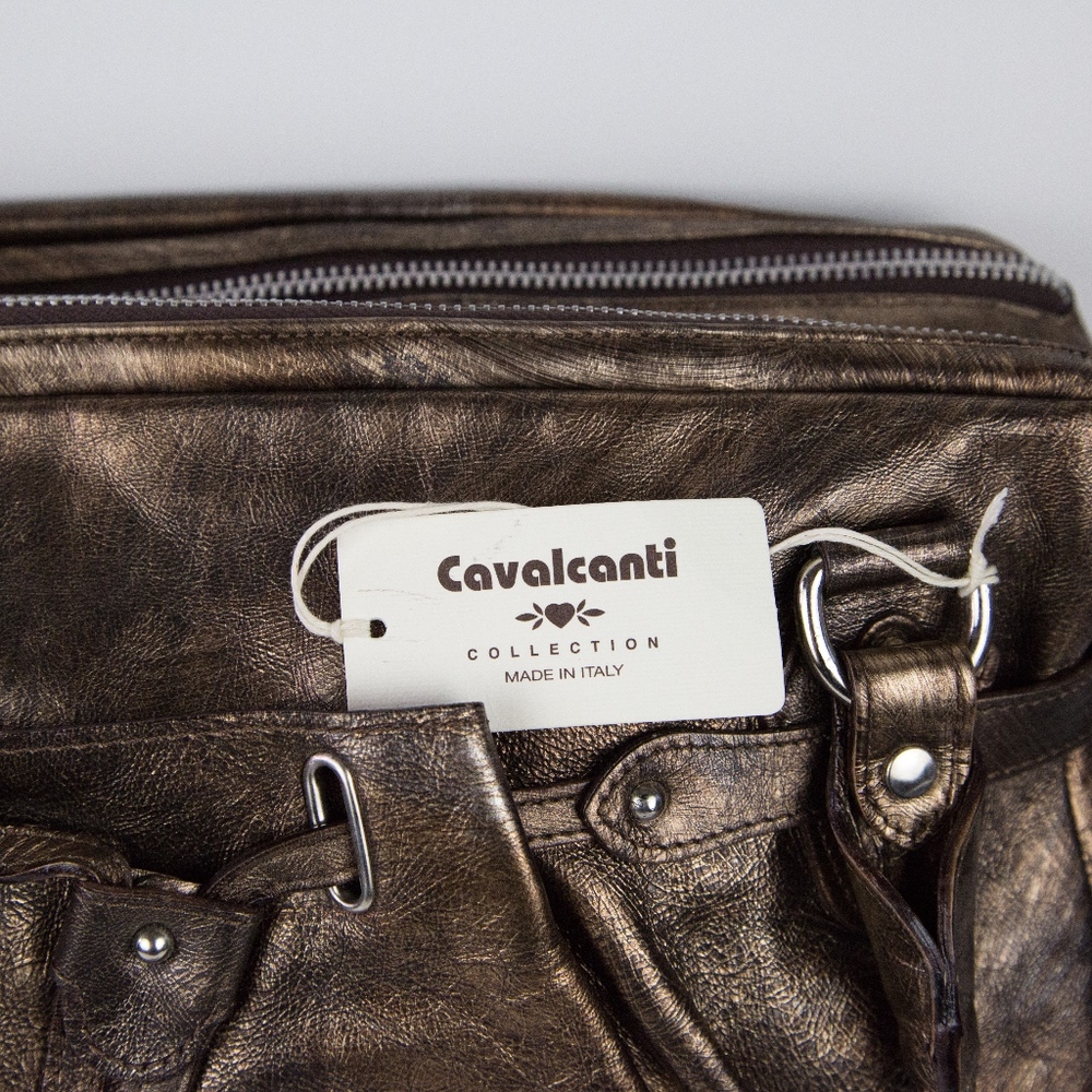 Cavalcanti Bronze Leather Satchel Handbag - Picture 8 of 8